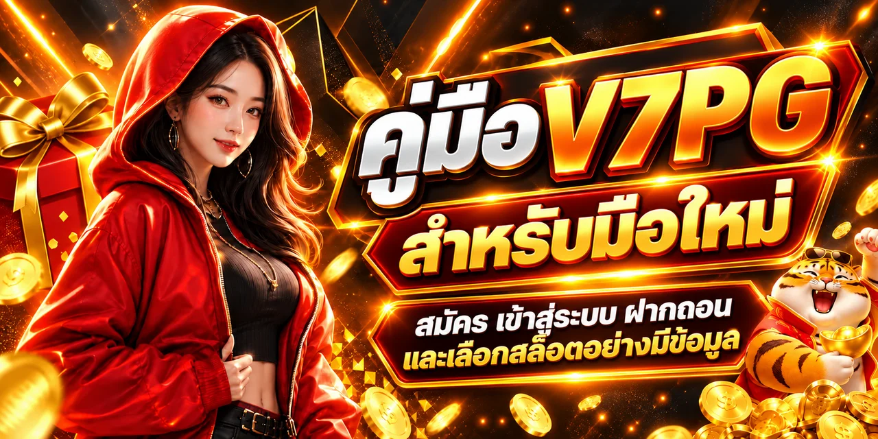 V7PG คู่มือมือใหม่ สมัคร Login ฝากถอน และเลือกสล็อต
